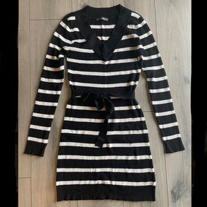 Striped sweater dress